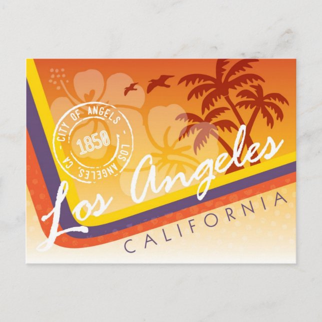 Postal tropical de Los Ángeles (Anverso)