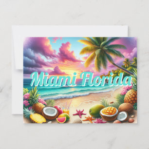 Postal tropical de Miami Florida
