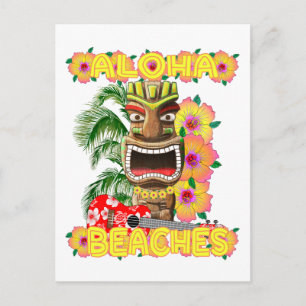 Postal Tropical Funny Aloha Bebe Hawai Tiki