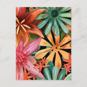 Postal tropical/hawaiano/floral/floral