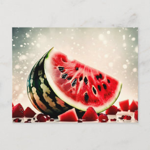 Postal Tropical Watermelon Fruit Slice