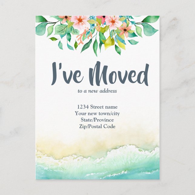 Postal Trópico que he movido el cambio de dirección (Anverso)