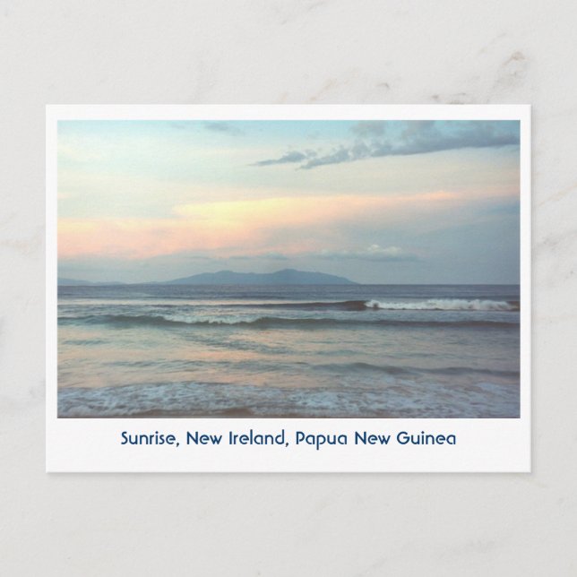 Postal Trópicos, Sunrise, Papúa Nueva Guinea Postcard (Anverso)