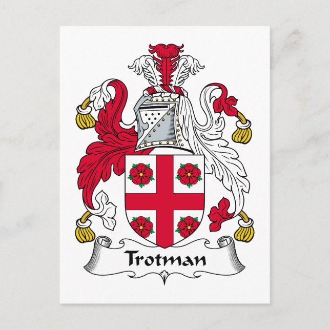 Postal Trotman Family Crest (Anverso)