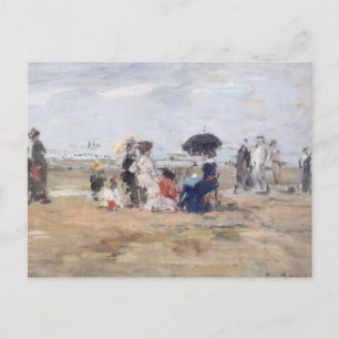 Postal Trouville, Scène de plage - Eugène Boudin
