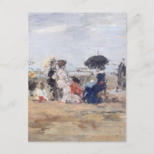 Postal Trouville, Scène de plage - Eugène Boudin