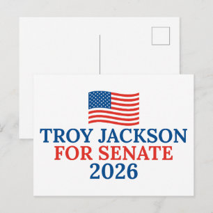 Postal Troy Jackson para Senado Elección Maine 2026