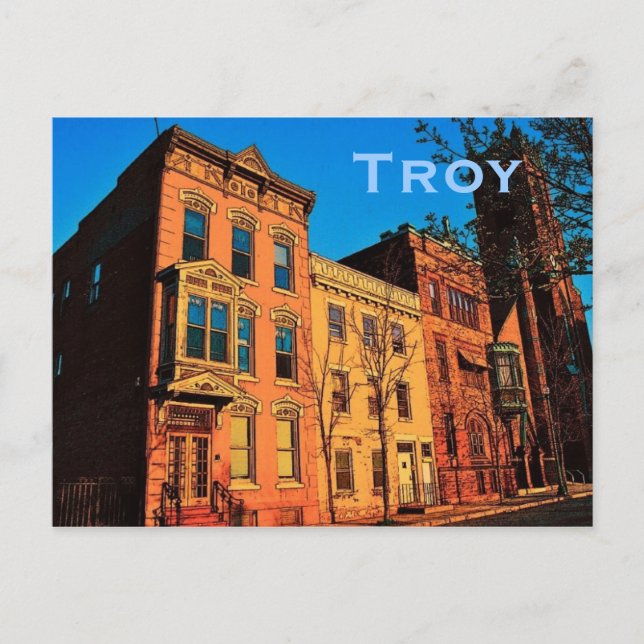 Postal Troy (NY) (Anverso)