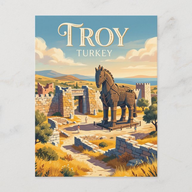 Postal Troy Turquía (Anverso)