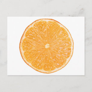 Postal trozo de fruta naranja