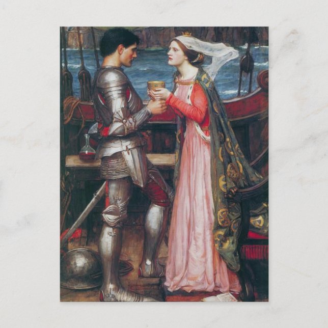 Postal Trsitan y Isolde (1917) (Anverso)