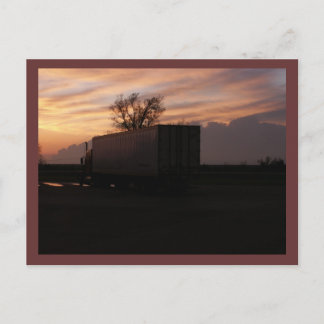 Postal Trucking USA Postcard