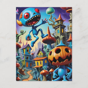 Postal Truco o Hongo - Arte Fantástico de Ken Gage