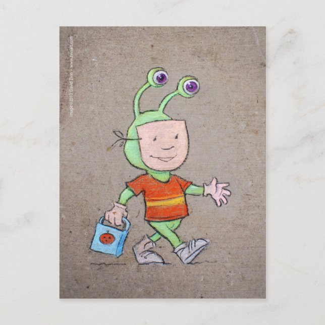 Postal truco o tratamiento (Anverso)