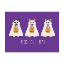 Truco O Tratamiento Corgi Ghost Dogs Halloween