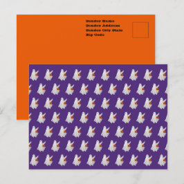 Postal Truco O Tratamiento Del Fantasma Con Cubo De Vela 