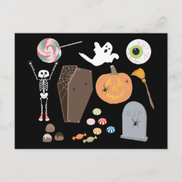 Postal Truco o truco de Halloween