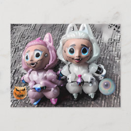 Postal Trucos y tratamientos Labubu