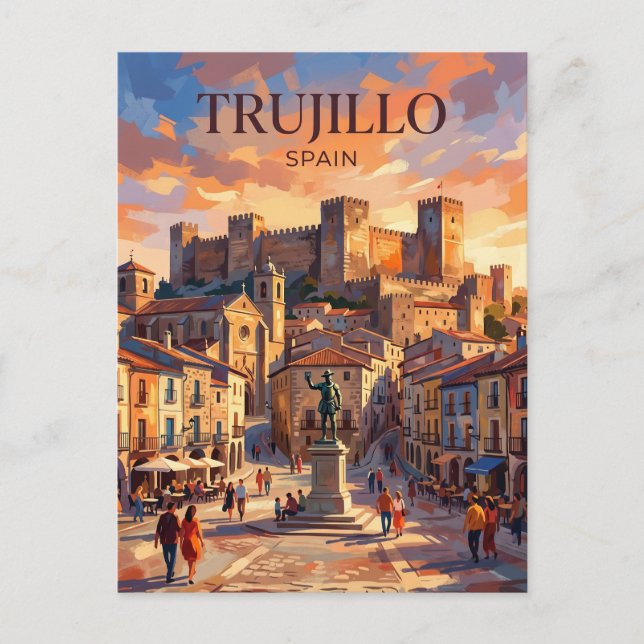 Postal Trujillo España (Anverso)