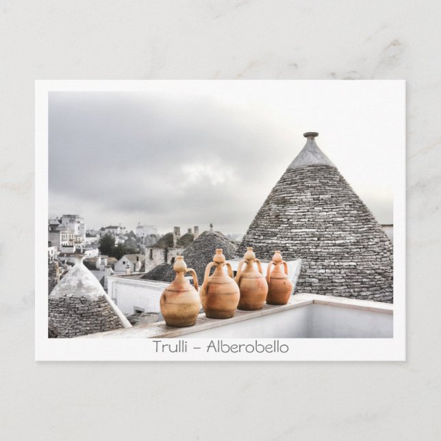 Postal Trulli - Alberobello (Anverso)