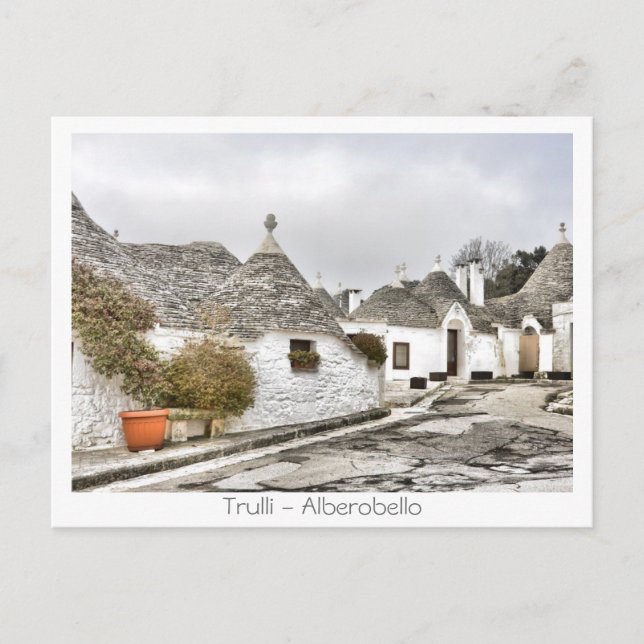Postal Trulli - Alberobello (Anverso)