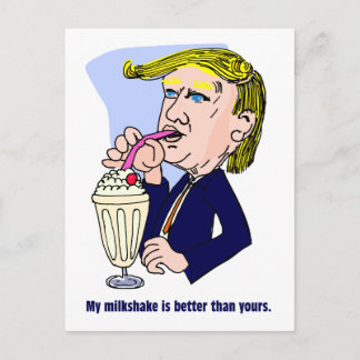 Postal Trump 2020 - Mi batido es mejor que el tuyo
