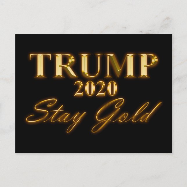 Postal TRUMP 2020 - Stay Gold (Anverso)
