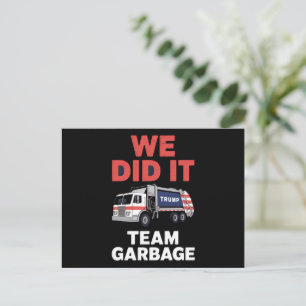 Postal Trump 2024 Camión basura que hicimos en equipo