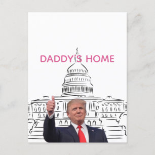 Postal Trump 2024 devuelve a Estados Unidos a casa de pap