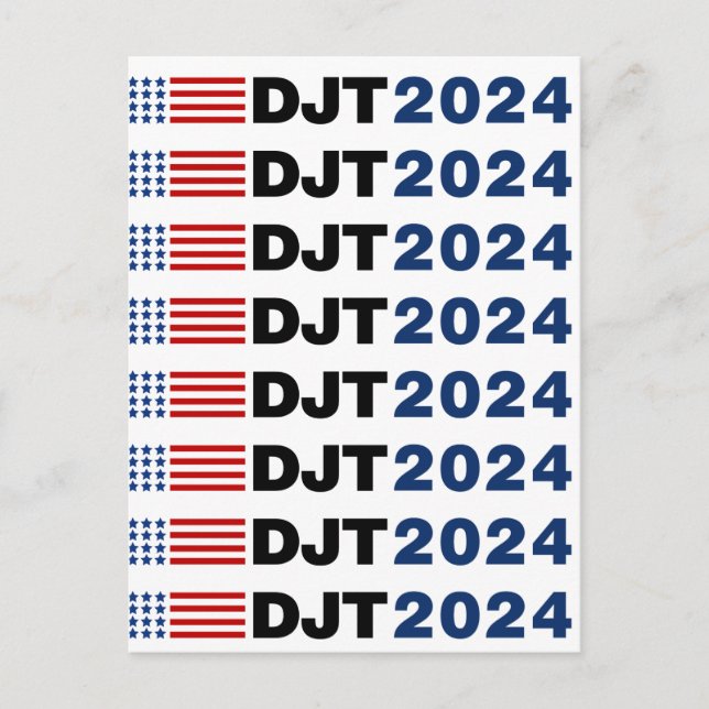 Postal Trump 2024 DJT (Anverso)