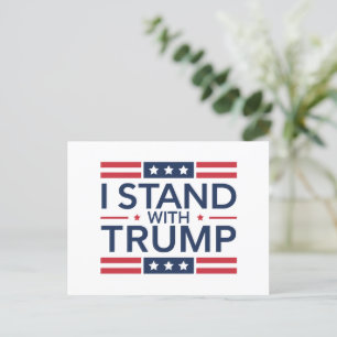 Postal Trump 2024 Me pongo con Trump apoyo al presidente