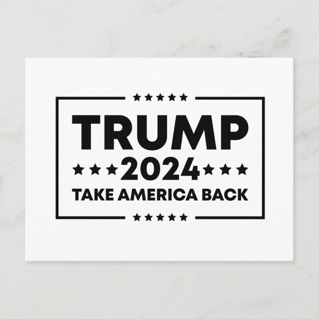 Postal Trump 2024 Trump Recuperar América (Anverso)