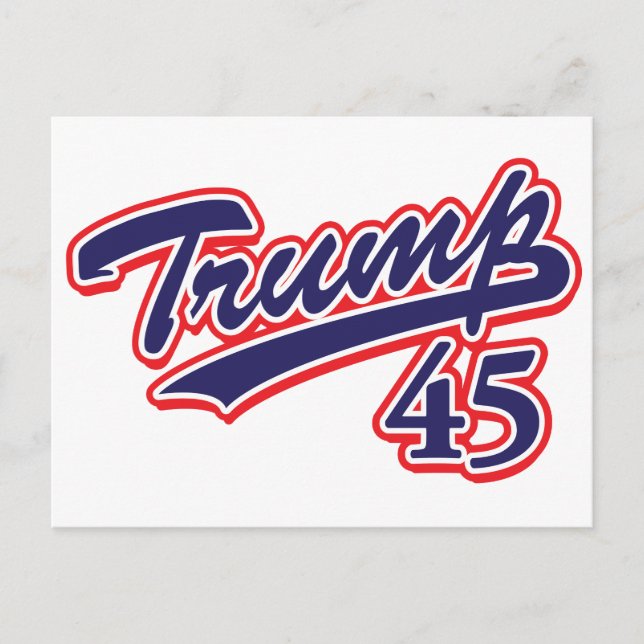 Postal ¡Trump 45! (Anverso)