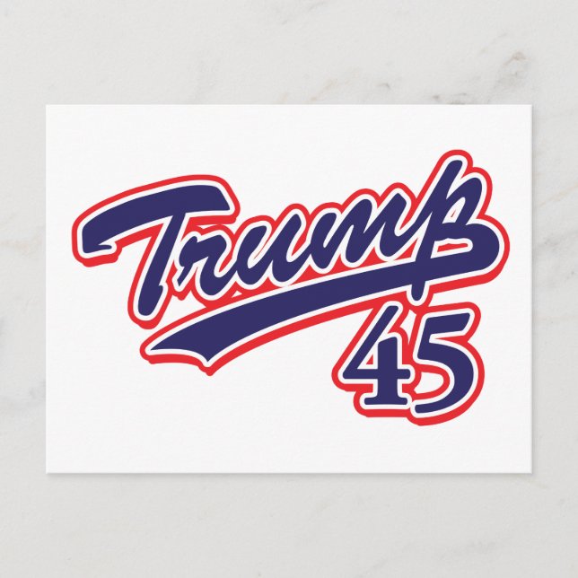 Postal ¡Trump 45! (Anverso)