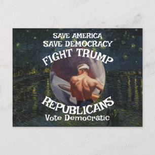 Postal Trump 4547 Criminal de Guerra Partido Republicano