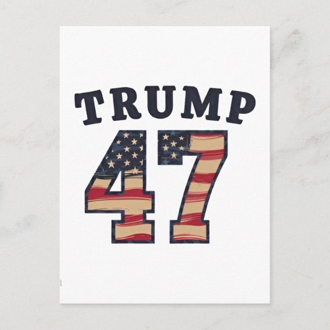 Postal Trump 47 Orgulloso Día de Inauguración de Estados  (Anverso)