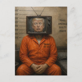 Postal Trump culpable se sienta en la cárcel