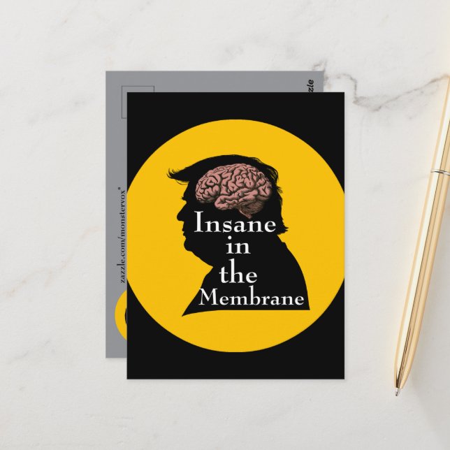 Postal Trump/demente (Anverso/Reverso In Situ)