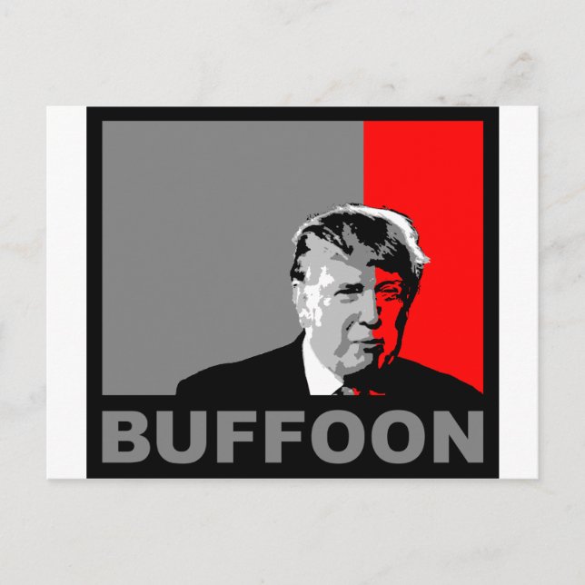 Postal Trump/Drumpf: Buffoon (Anverso)