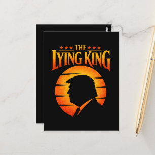 Postal Trump El Rey Mentiroso Humor Sarcástico