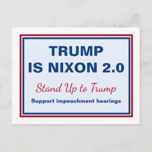 Postal Trump enfrenta acusación a Nixon 2.0