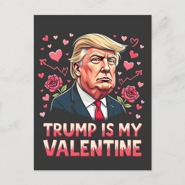 Postal Trump es mi día de inauguración de San Valentín Ma (Anverso)