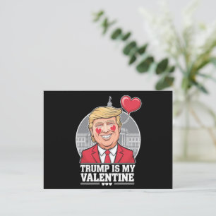 Postal Trump es mi Día de San Valentín retro de San Valen