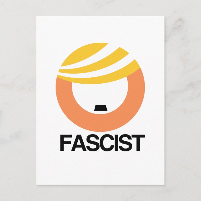 Postal Trump es un fascista (Anverso)