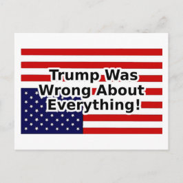 Postal Trump estaba equivocado en todo bandera al revés