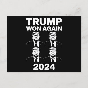 Postal Trump Ganó De Nuevo Elección 2024 Día de Inaugurac