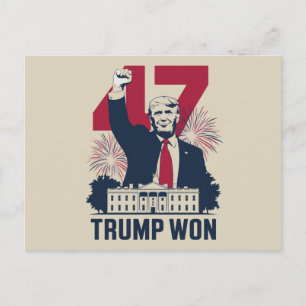 Postal Trump Ganó De Nuevo Elección 2024 Presidente 47º