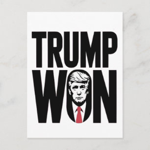 Postal Trump Ganó Trump Vance Elección Presidente Discurs