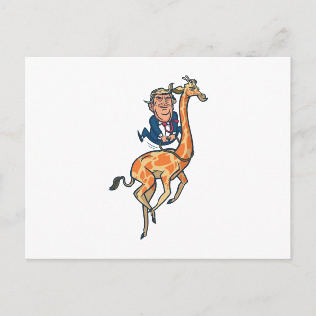 Postal Trump Giraffe (Anverso)