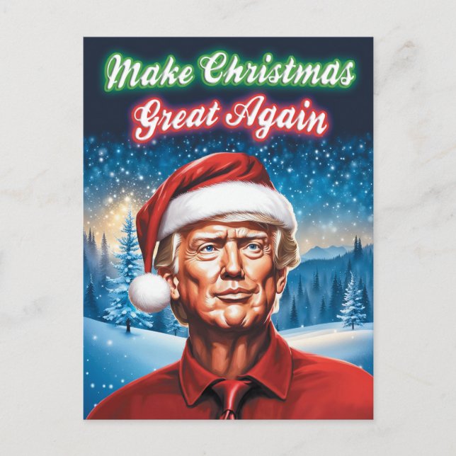 Postal Trump - Hacer que los Navidades vuelvan a ser gran (Anverso)